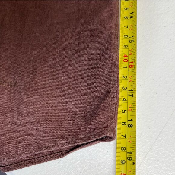 Daniel Cremieux Linen Brown Tailored Fit Button Down Short Sleeve Shirt Men 3X - Picture 10 of 12